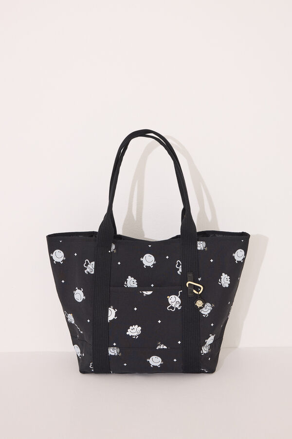 Womensecret Bolsa de mano negro Mr. Men & Little Miss  negro