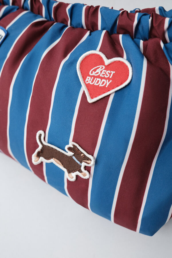 Women'secret Neceser mediano fruncido con asa estampado