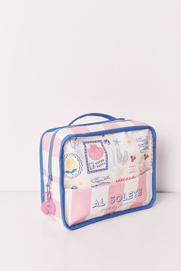 Women'secret Neceser grande malet&iacute;n multicolor estampado