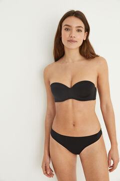 Womensecret Tanga invisible microfibra negro