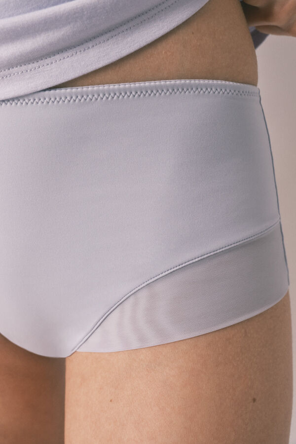 Women'secret Panty reductora alta azul claro azul