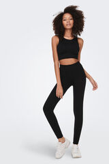 Only Play Sujetador deportivo de canal&eacute; negro