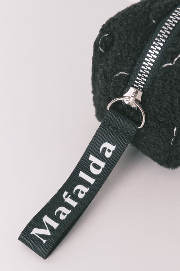 Women'secret Neceser peque&ntilde;o de sherpa negro Mafalda negro