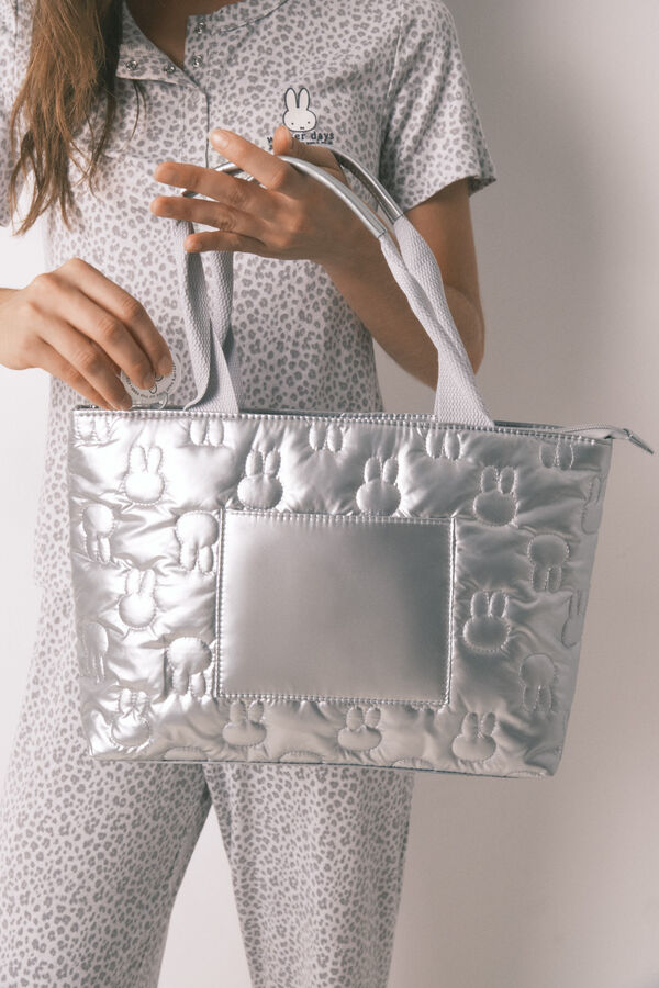 Women'secret Neceser metálico Miffy gris