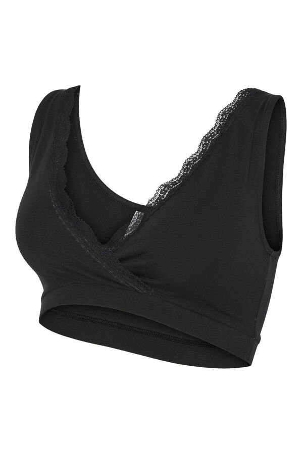 Mamalicious Brasier deportivo de premamá lactancia negro