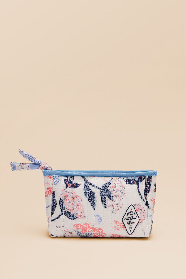Womensecret Neceser mediano acolchado patchwork marfil