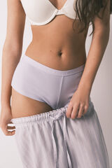 HI&BYE Pack 2 panties b&oacute;xer de algod&oacute;n lila y verde blanco