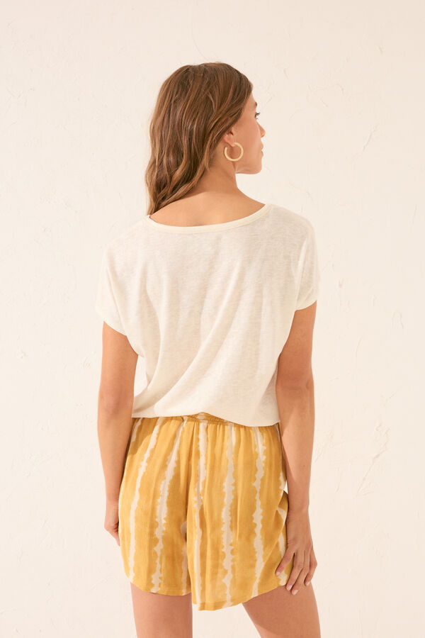 Womensecret Pantalón con estampado tie-dye estampado
