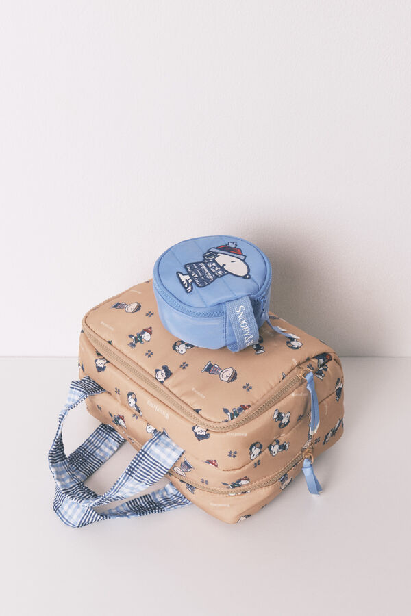 Women'secret Neceser grande de Snoopy con neceser  café