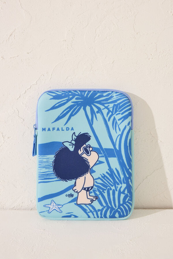 Womensecret Funda de neopreno azul para iPad verde
