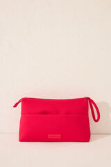 Womensecret Neceser mediano de neopreno color coral naranja