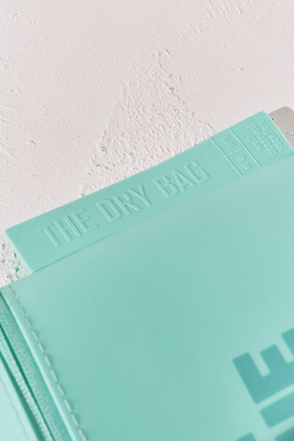 Women'secret Bolsa de traje de ba&ntilde;o impermeable azul verde