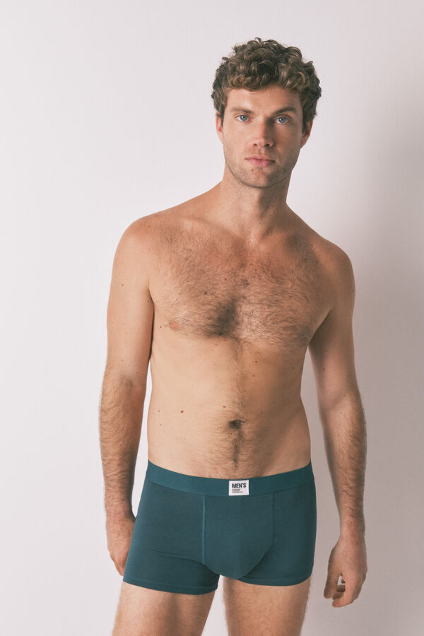 Women'secret Pack de 2 boxer liso verdes verde