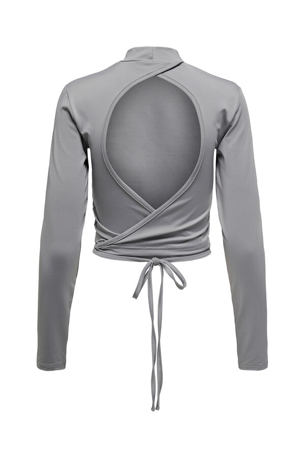 Only Play playera de ballet de manga larga gris