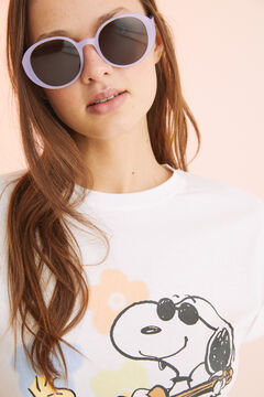 Womensecret Pijama corta 100% algodón Snoopy hippie beige
