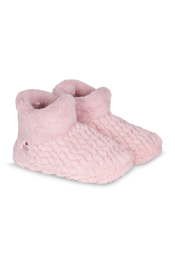 Womensecret Zapatillas casa bota La Vecina Rubia rosa