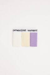 Womensecret Pack 3 panties brasileños algodón logo blanco
