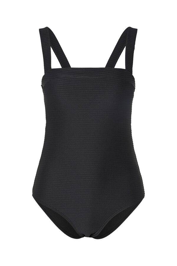 Pieces Traje de ba&ntilde;o de tirantes negro