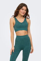 Only Play Brasier sin costuras verde