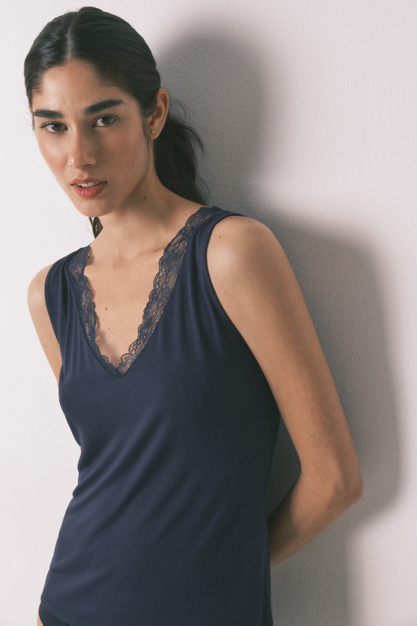 Women'secret Playera extra suave de tejido azul