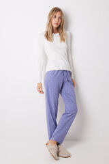 Womensecret Pijama larga algodón estrellas marfil