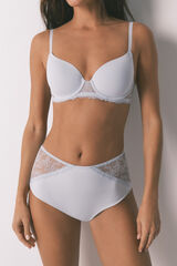 Women'secret Panty reductora alta azul azul