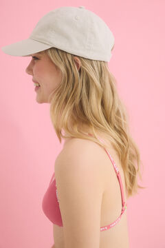 Womensecret Gorra algodón ajustable marfil marfil