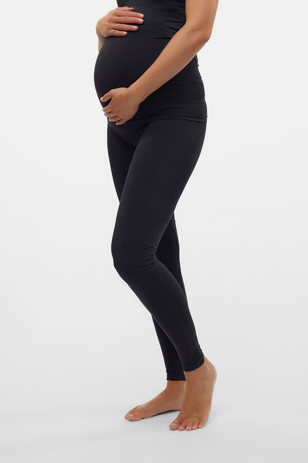 Mamalicious Pantal&oacute;n legging de premam&aacute; activos negro