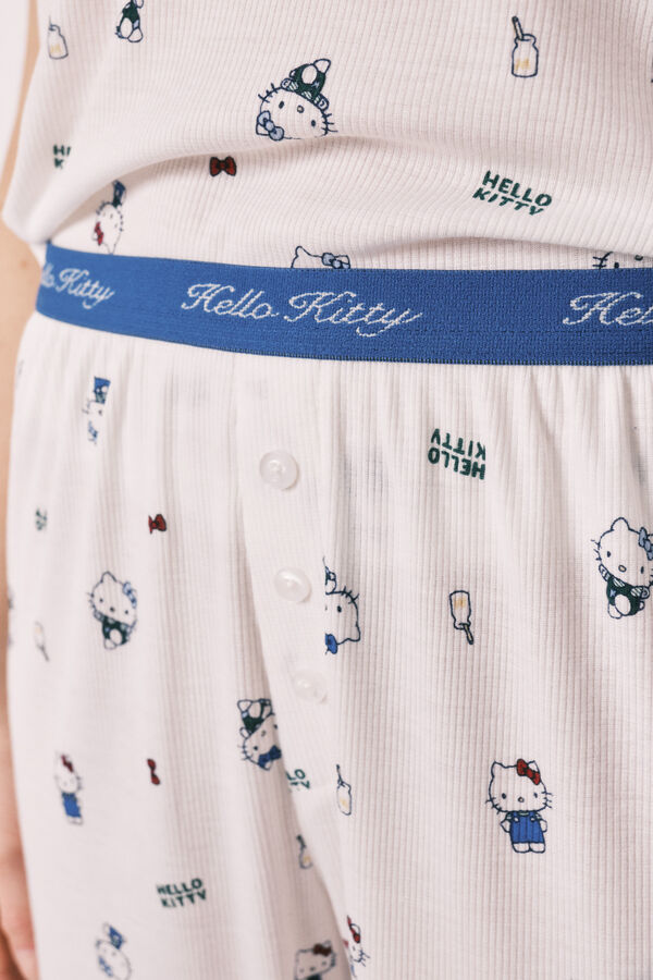 Women'secret Pijama Hello Kitty de manga corta blanco