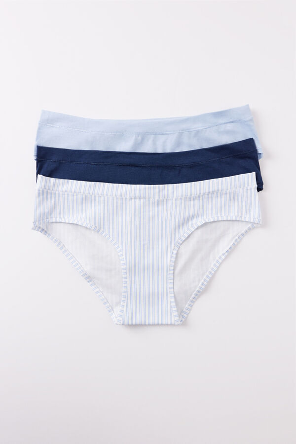 Womensecret Pack 3 panties clásicos algodón  kaki