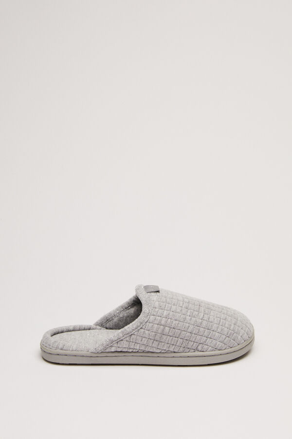 Womensecret Zapatillas casa brillos gris gris