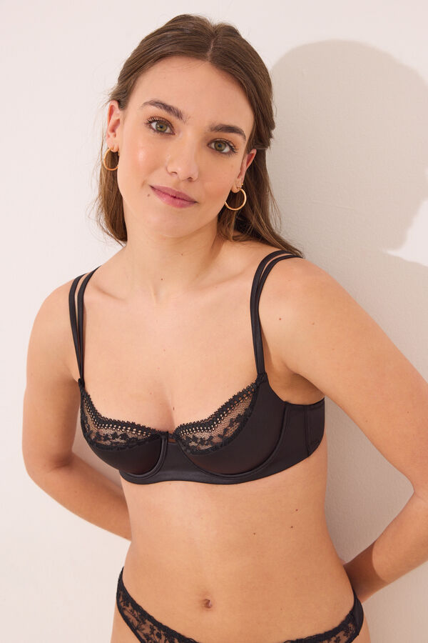 Womensecret Brasier clásico BEAUTIFUL encaje negro negro