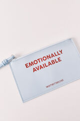 Women'secret Monedero mini de charol azul azul