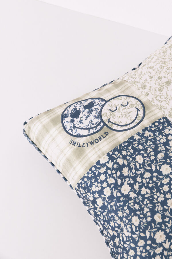 Womensecret Cojín de patchwork multicolor SmileyWorld® estampado