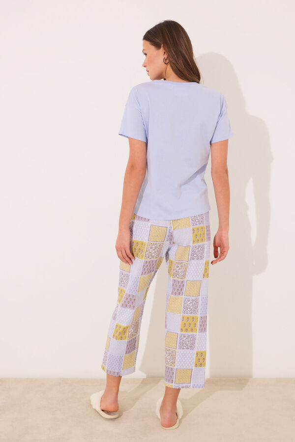 Womensecret Pijama capri 100% algodón con estampado "Holly Hobbie" morado/lila