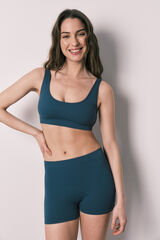 Women'secret Boxer sin costuras azul verde