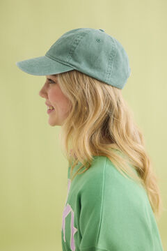 Womensecret Gorra algodón ajustable verde verde