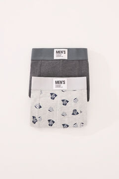 Womensecret Pack de 2 boxer de algodón de Star Wars gris