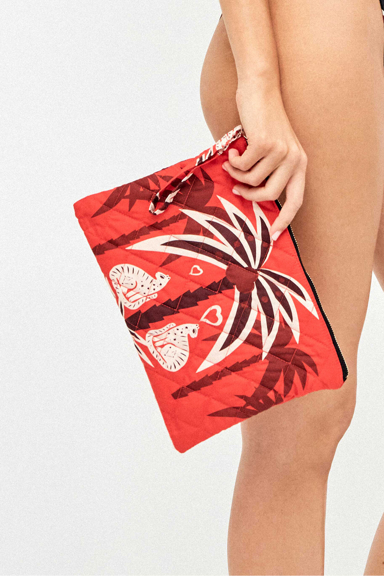 Gisela Neceser de mano estampado de playa