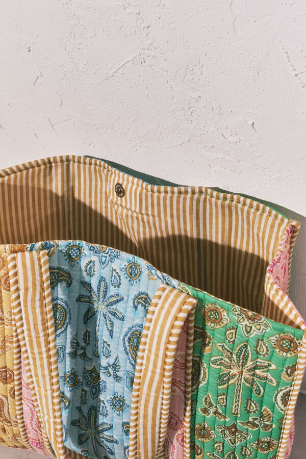 Women'secret Bolsa grande estampada multicolor estampado