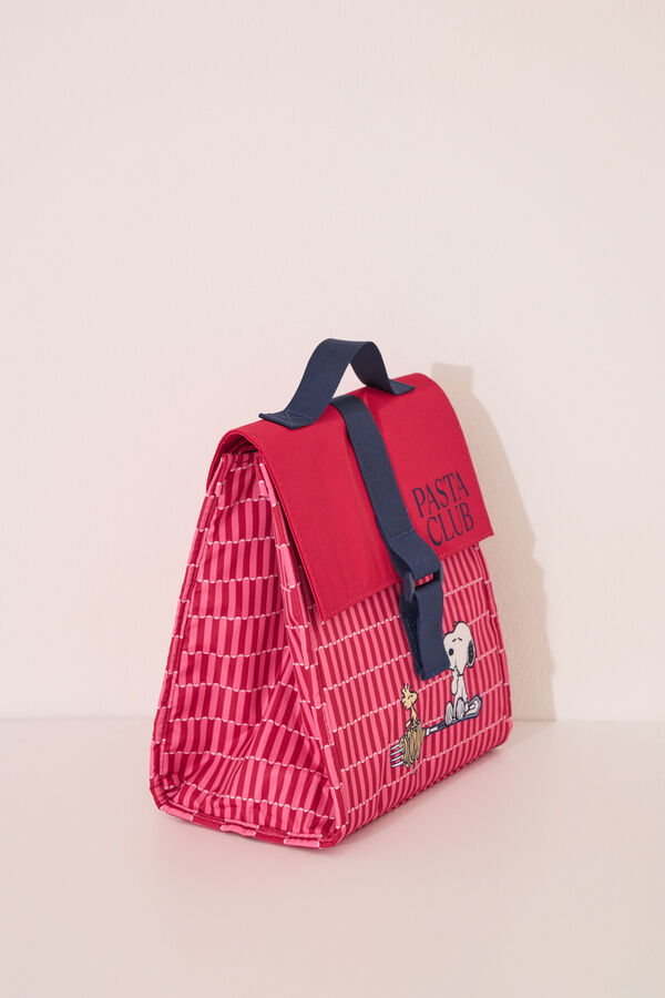 Womensecret Bolsa térmica de nailon para alimentos de Snoopy estampado
