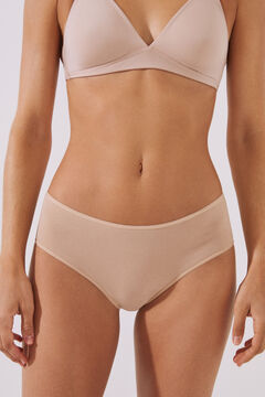 Womensecret Pack 3 panties de algodón nude