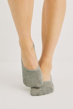 Womensecret Calcetines invisibles algodón gris gris