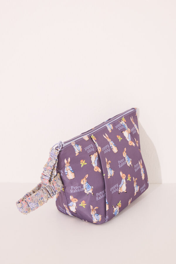 Womensecret Neceser mediano de nailon con estampado de Mr. Rabbit morado/lila