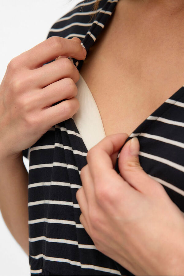 Mamalicious Vestido corto maternity y lactancia negro