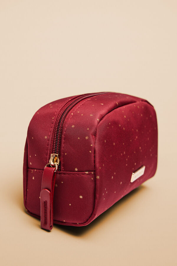 Womensecret Neceser pequeño rojo estrellas rojo