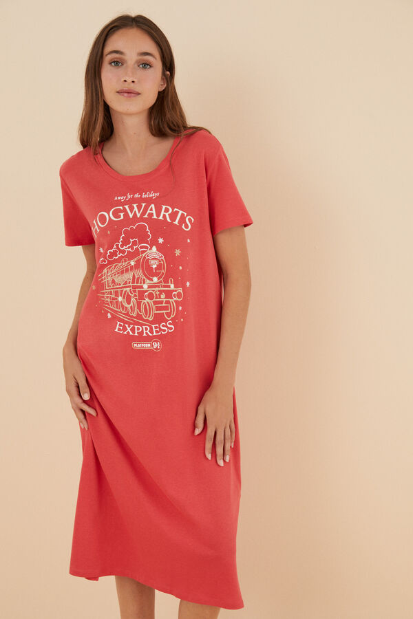 Womensecret Camisón 100% algodón Harry Potter rosa