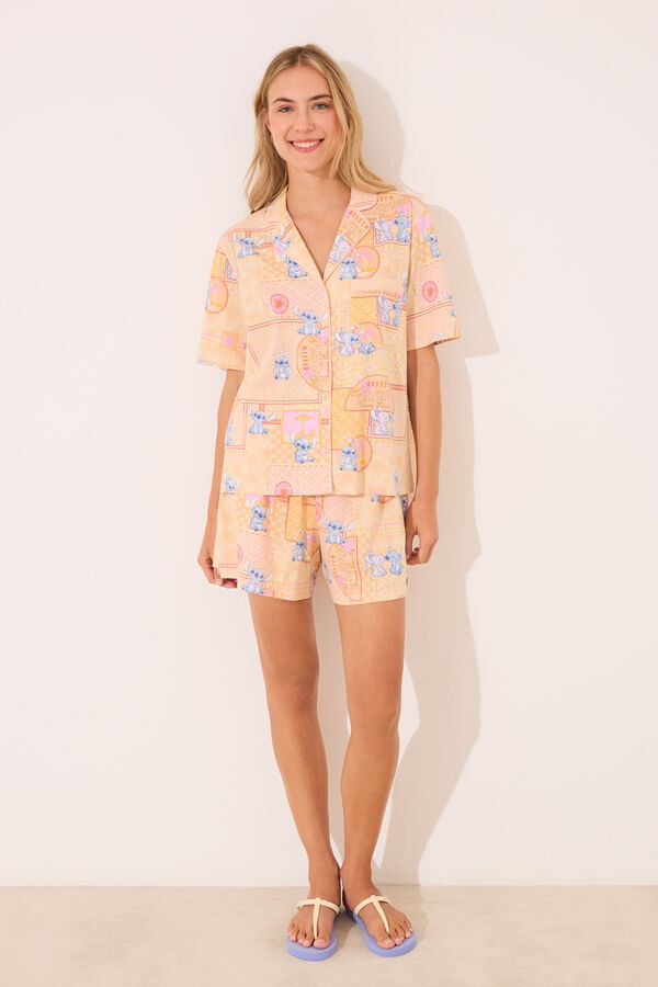 Women'secret Pijama corta de Lilo y Stitch  estampado