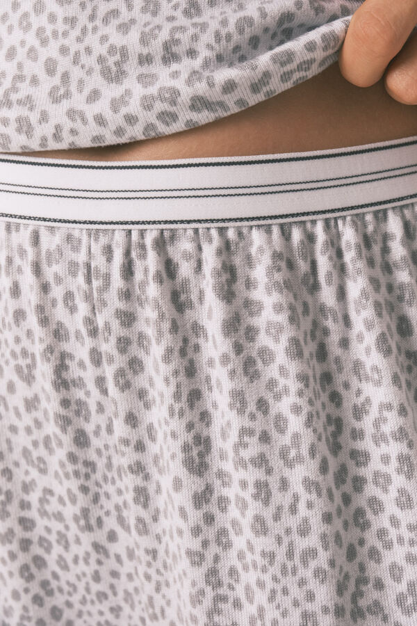 Women'secret Pijama larga de manga corta con estampado animal de Miffy estampado