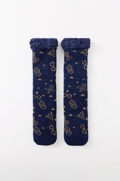 Womensecret Calcetines largos tricot azul Harry Potter azul